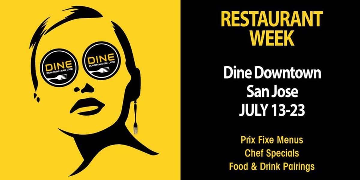 Dine Downtown San Jose Restaurant Week Official Poster