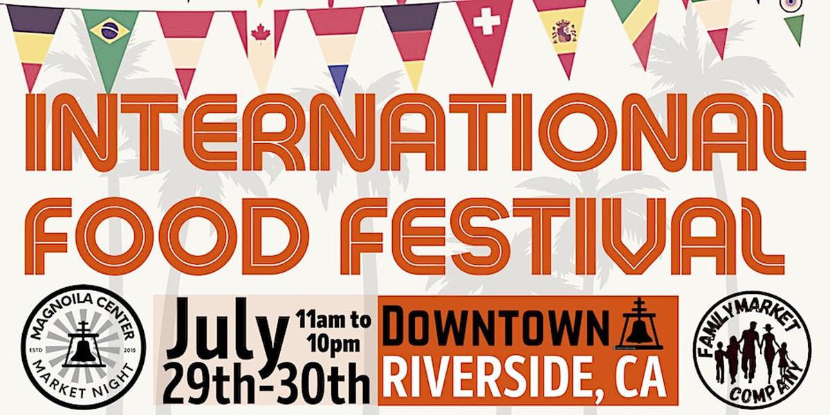 International Food Festival in Riverside California Official Banner
