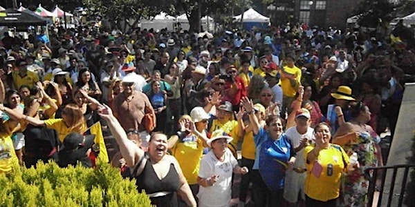 Crowd in the Annual Taste of Ecuador Event