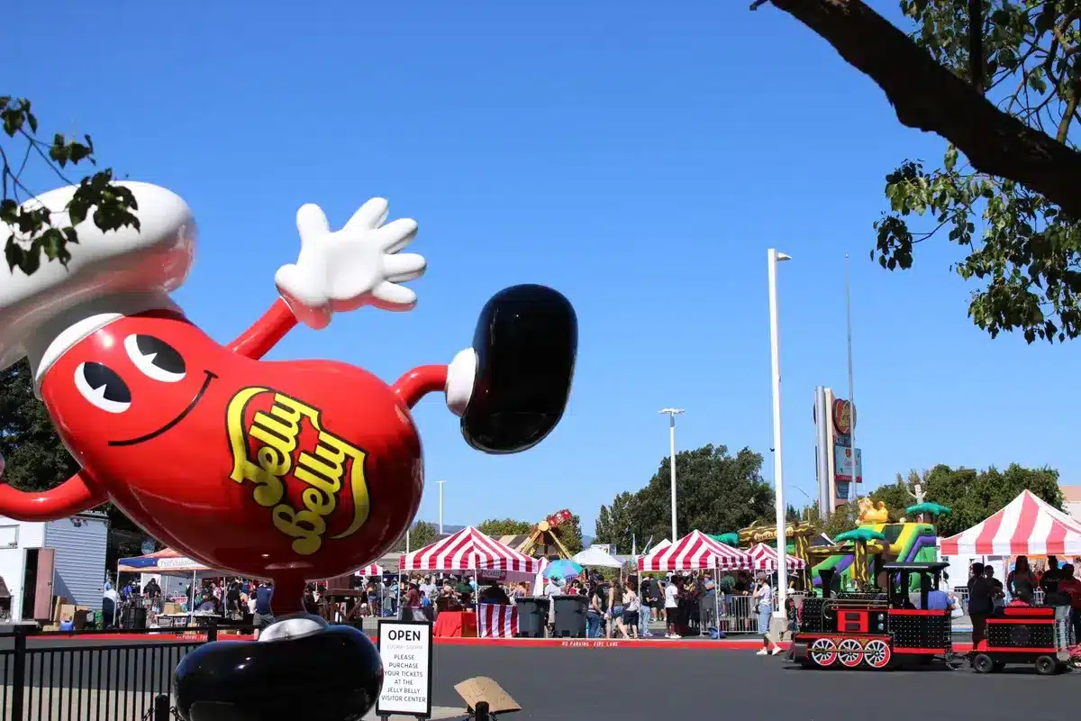The famous jelly belly mascot at the 10th Annual Jelly Belly Candy Palooza